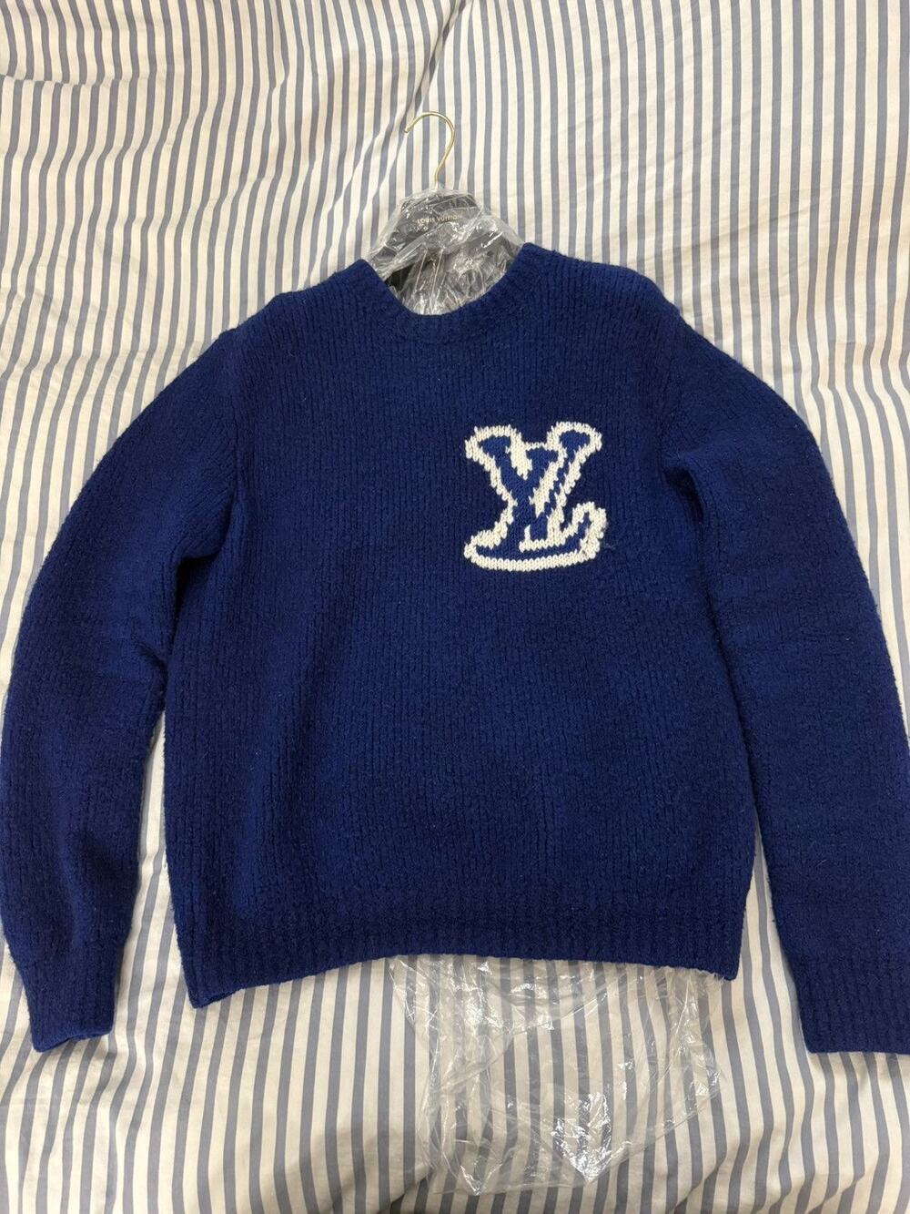 Louis Vuitton LV Logo Yak Wool Knit Sweater